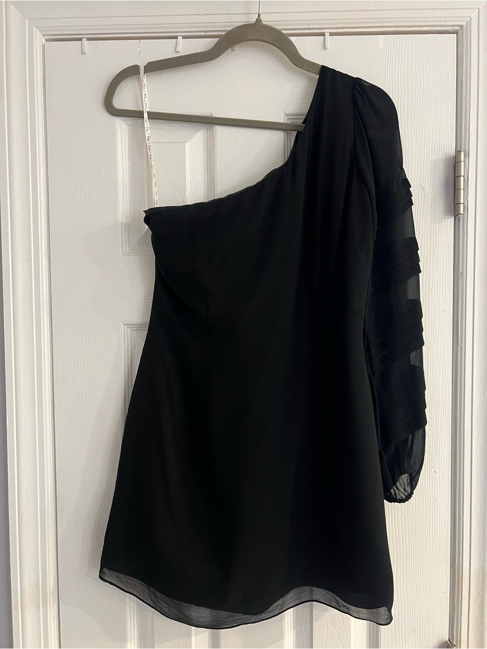 Lilly Pulitzer 100% Silk Black One-Shoulder Cocktail Dress